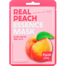 Маска для лица тканевая   ПЕРСИК  Real Peach Essence Mask  Farmstay 